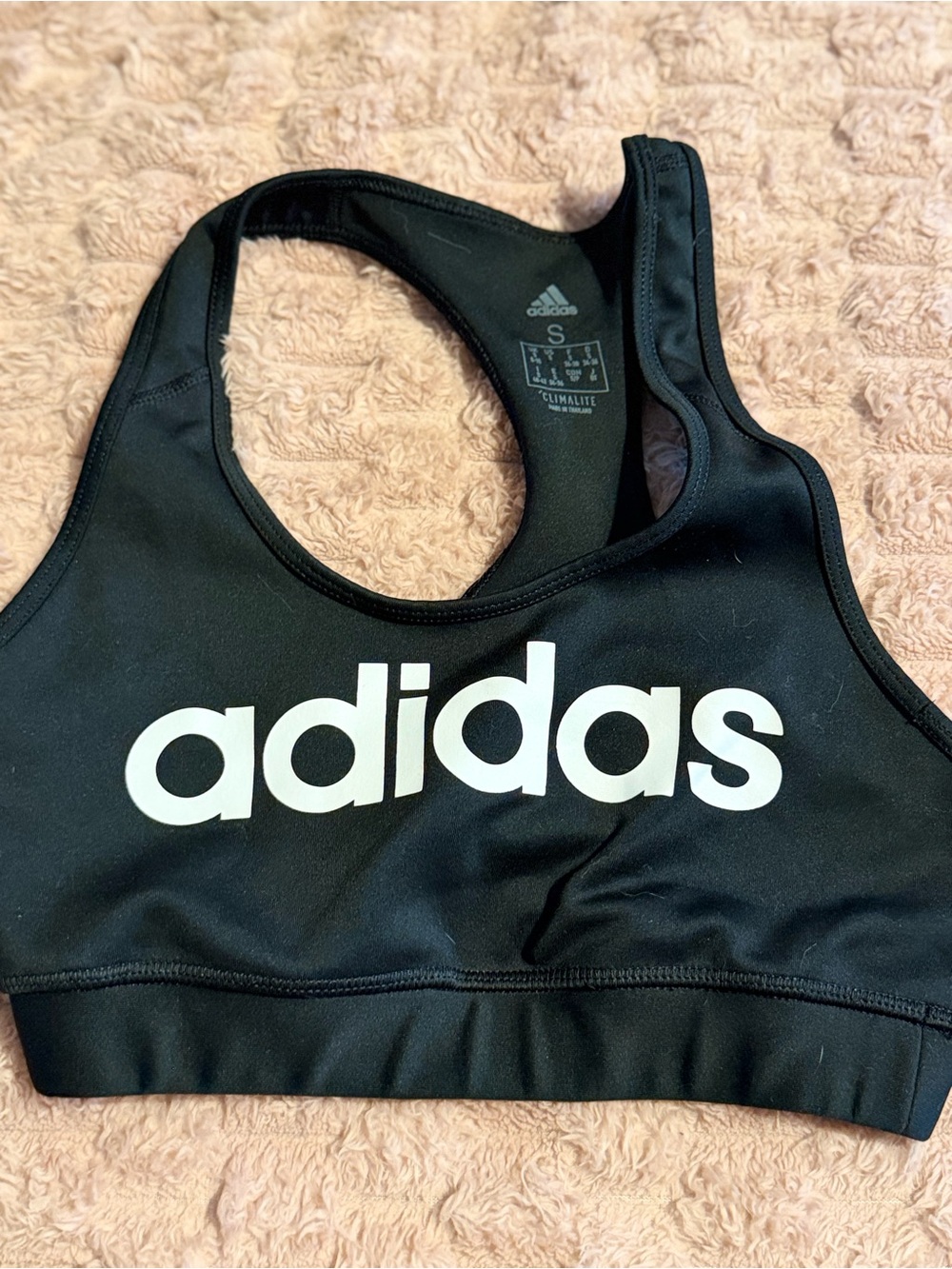 adidas Black Women's Logo Bikini Top